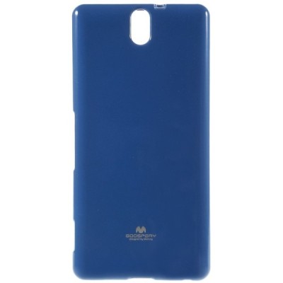 Sony Xperia C5 Ultra Mercury mėlynas kieto silikono TPU dėklas - nugarėlė / Priedai.lt