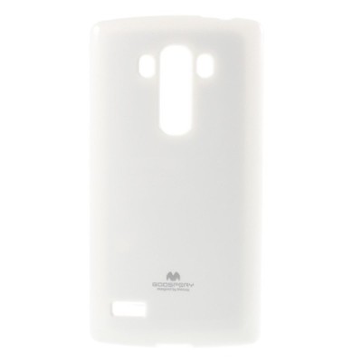 LG G4s (H735) Mercury baltas kieto silikono tpu dėklas - nugarėlė / Priedai.lt