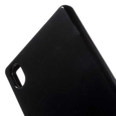Sony Xperia Z5 Premium Mercury juodas kieto silikono tpu dėklas - nugarėlė / Priedai.lt