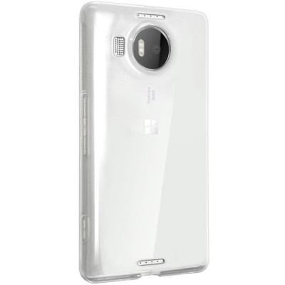 Microsoft Lumia 950 XL skaidrus (permatomas) silikoninis TPU ploniausias pasaulyje bespalvis dėklas / Priedai.lt