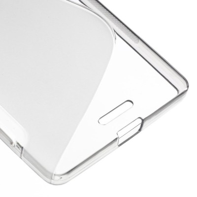 Microsoft Lumia 950 XL kieto silikono TPU skaidrus pilkas dėklas - nugarėlė / Priedai.lt