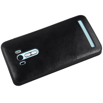 Prabangus „Nillkin“ Qin serijos juodas odinis atverčiamas Asus Zenfone Selfie (ZD551KL) dėklas - knygutė / Priedai.lt