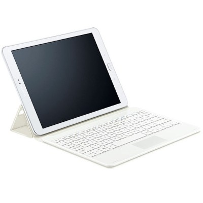 Originali Samsung Galaxy Tab S2 9.7 (T815, T810) Bluetooth Keyboard Cover belaidė balta klaviatūra - dėklas / Priedai.lt