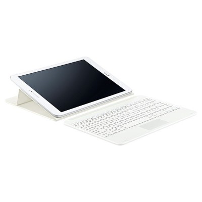 Originali Samsung Galaxy Tab S2 9.7 (T815, T810) Bluetooth Keyboard Cover belaidė balta klaviatūra - dėklas / Priedai.lt