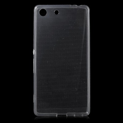 Sony Xperia M5 skaidrus (permatomas) silikoninis TPU ploniausias pasaulyje bespalvis dėklas / Priedai.lt