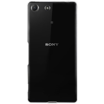 Sony Xperia M5 plastikinis skaidrus (permatomas) dėklas - nugarėlė / Priedai.lt