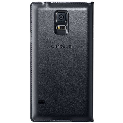 Samsung Galaxy S5 G900 (S5 Neo G903) originalus Flip Wallet Cover atverčiamas juodas odinis dėklas - piniginė / Priedai.lt