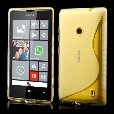 Skaidrus silikoninis Nokia Lumia 520 dėklas (dėkliukas) / Priedai.lt