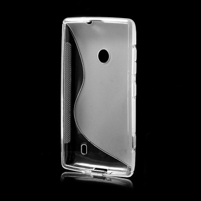 Skaidrus silikoninis Nokia Lumia 520 dėklas (dėkliukas) / Priedai.lt
