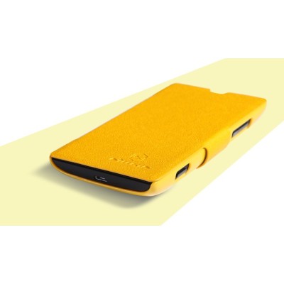 Atverčiamas odinis „Nillkin“ Fresh Nokia Lumia 520 dėklas (dėkliukas) / Priedai.lt