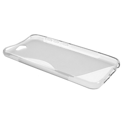 HTC One A9 kieto silikono TPU skaidrus pilkas dėklas - nugarėlė / Priedai.lt