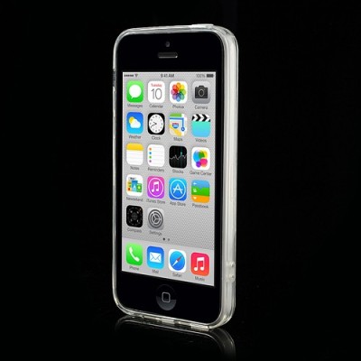 Skaidrus plastikinis bei silikoninis Apple iPhone 5C dėklas (dėkliukas) / Priedai.lt