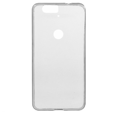 Huawei Nexus 6P skaidrus (permatomas) silikoninis TPU ploniausias pasaulyje pilkas dėklas / Priedai.lt