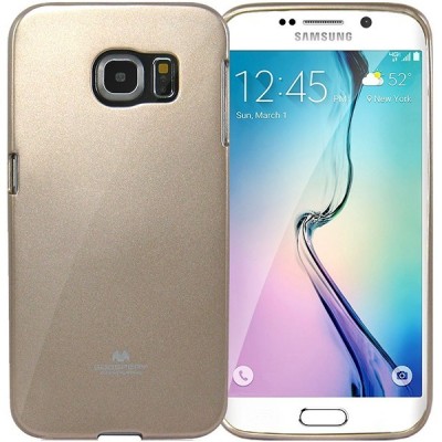 Samsung Galaxy S6 Edge (G925) Mercury auksinis kieto silikono tpu dėklas - nugarėlė / Priedai.lt