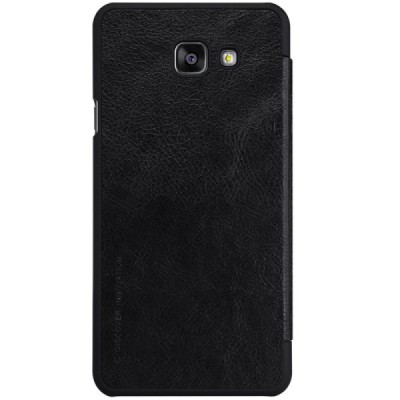 Prabangus „Nillkin“ Qin serijos juodas odinis atverčiamas Samsung Galaxy A5 (2016) A510 dėklas - knygutė / Priedai.lt