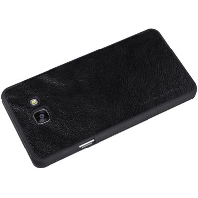 Prabangus „Nillkin“ Qin serijos juodas odinis atverčiamas Samsung Galaxy A5 (2016) A510 dėklas - knygutė / Priedai.lt