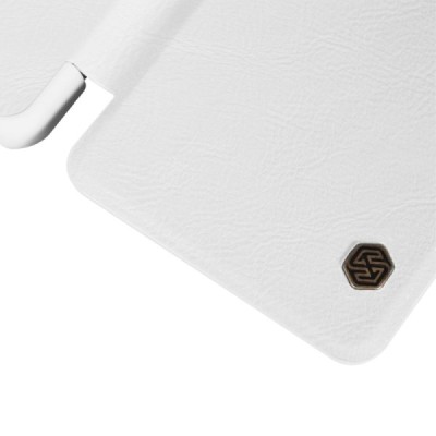 Prabangus „Nillkin“ Qin serijos baltas odinis atverčiamas Samsung Galaxy A5 (2016) A510 dėklas - knygutė / Priedai.lt
