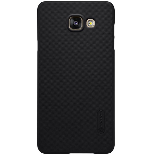 „Nillkin“ Frosted Shield dėklas - juodas + apsauginė ekrano plėvelė (Galaxy A5 2016)