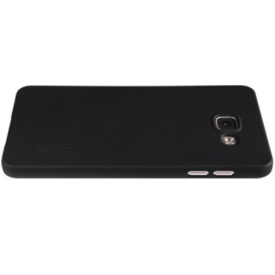 Samsung Galaxy A5 (2016) A510 Nillkin Frosted Shield juodas plastikinis dėklas + apsauginė ekrano plėvelė / Priedai.lt