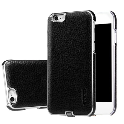 Nillkin N-JARL Apple iPhone 6 (6s) juodas odinis dėklas su belaidžio (Qi Wireless) įkrovimo funkcija / Priedai.lt