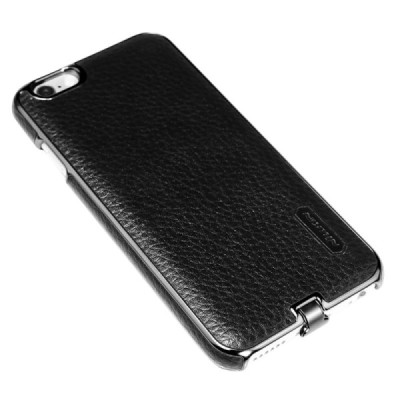 Nillkin N-JARL Apple iPhone 6 (6s) juodas odinis dėklas su belaidžio (Qi Wireless) įkrovimo funkcija / Priedai.lt