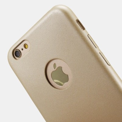 „Amorus“ Slim Leather Apple iPhone 6s Plus auksinis odinis dėklas - nugarėlė / Priedai.lt