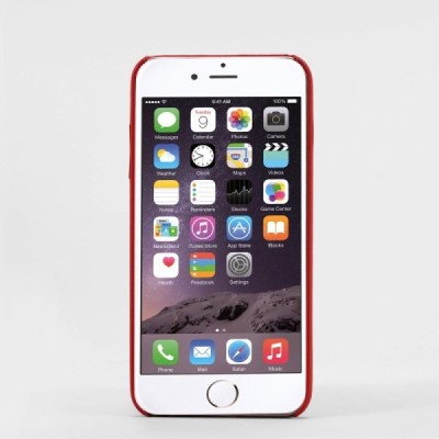 „Amorus“ Slim Leather Apple iPhone 6s Plus raudonas odinis dėklas - nugarėlė / Priedai.lt
