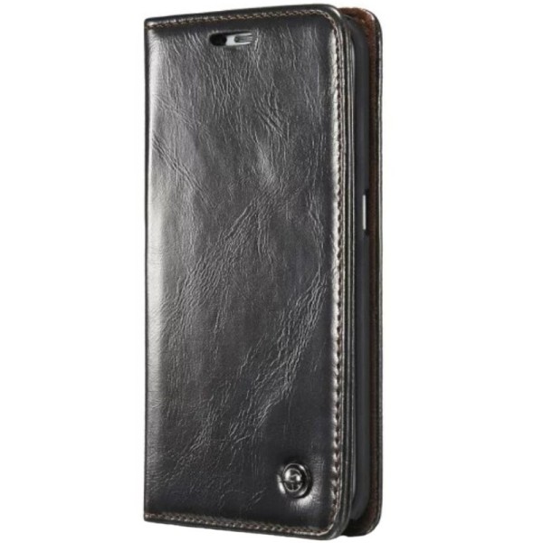 „CaseMe“ solidus atverčiamas dėklas - juodas (Galaxy S6 Edge)