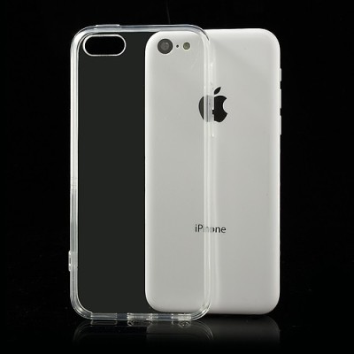 Skaidrus plastikinis bei silikoninis Apple iPhone 5C dėklas (dėkliukas) / Priedai.lt