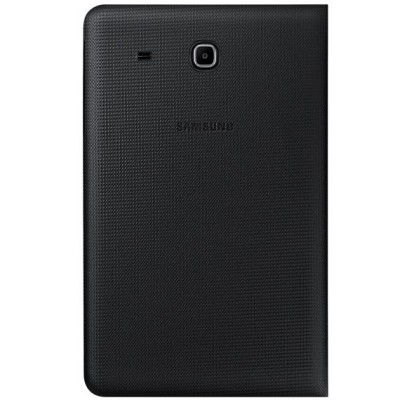 Originalus Samsung Galaxy Tab E 9.6 (T560) Book Cover atverčiamas juodas odinis dėklas / Priedai.lt