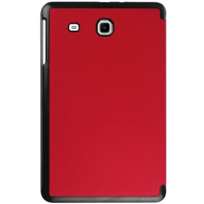Samsung Galaxy Tab E 9,6 (T560) atverčiamas raudonas odinis dėklas - knygutė (sulankstomas) / Priedai.lt