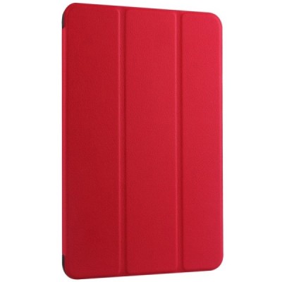 Samsung Galaxy Tab E 9,6 (T560) atverčiamas raudonas odinis dėklas - knygutė (sulankstomas) / Priedai.lt