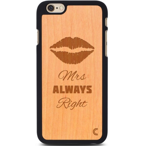 „Crafted Cover“ natūralaus medžio dėklas - Mrs Always Right (iPhone 6 / 6s)