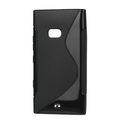 Silikoninis juodas - matinis Nokia Lumia 900 dėklas (dėkliukas) / Priedai.lt