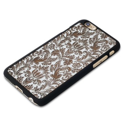 Apple iPhone 6 (6s) „Crafted Cover“ Gėlynas natūralaus medžio dėklas (šviesus medis) / Priedai.lt