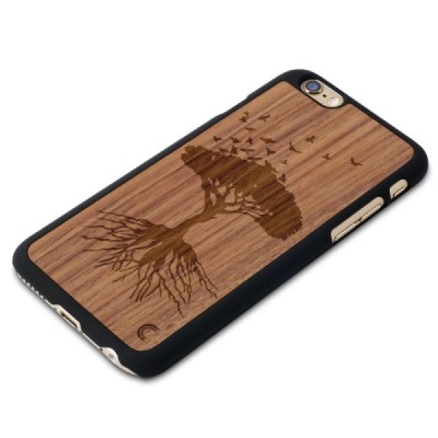 Apple iPhone 6 (6s) „Crafted Cover“ Medis natūralaus medžio dėklas (šviesus medis) / Priedai.lt
