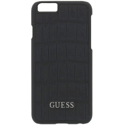„Guess“ Clark Collection odinis Apple iPhone 6 (6s) juodas dėklas - dangtelis / Priedai.lt