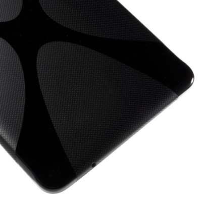 Samsung Galaxy Tab E 9.6 T560 kieto silikono TPU juodas dėklas - nugarėlė / Priedai.lt