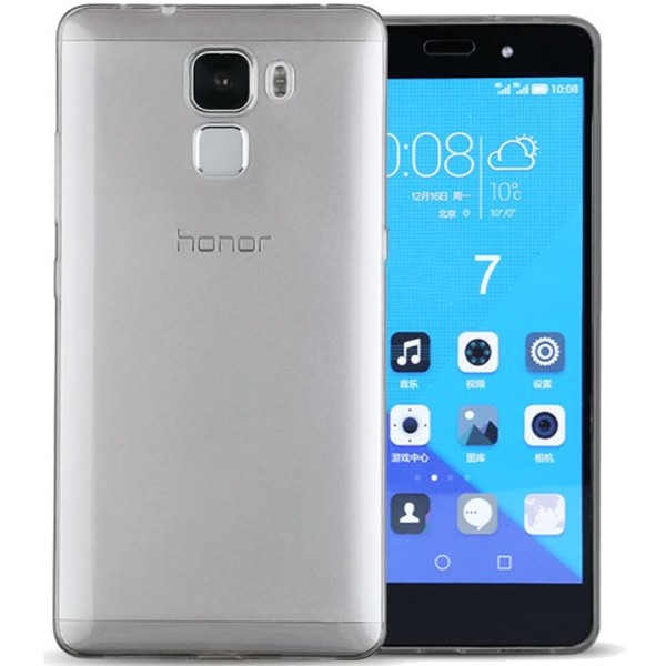 Ploniausias TPU skaidrus dėklas - pilkas (Honor 7)