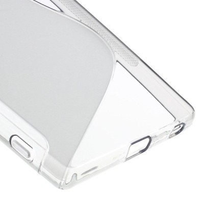 Sony Xperia Z5 Premium kieto silikono TPU skaidrus pilkas dėklas - nugarėlė / Priedai.lt