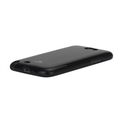 Samsung Galaxy Note 2 Mercury juodas kieto silikono tpu dėklas - nugarėlė / Priedai.lt