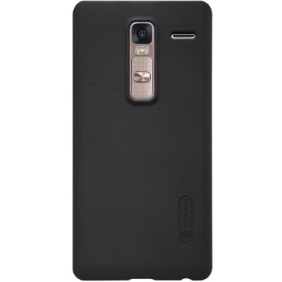 LG Zero (H650E) Nillkin Frosted Shield juodas plastikinis dėklas + apsauginė ekrano plėvelė / Priedai.lt