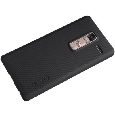 LG Zero (H650E) Nillkin Frosted Shield juodas plastikinis dėklas + apsauginė ekrano plėvelė / Priedai.lt