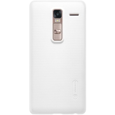 LG Zero (H650E) Nillkin Frosted Shield baltas plastikinis dėklas + apsauginė ekrano plėvelė / Priedai.lt