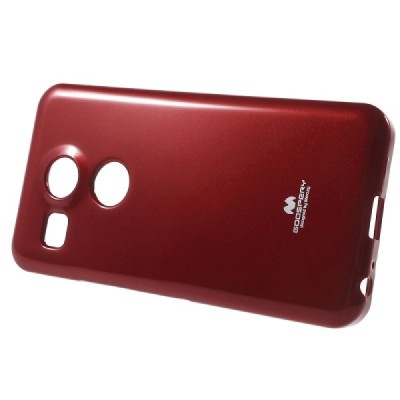LG Nexus 5X Mercury raudonas kieto silikono TPU dėklas - nugarėlė / Priedai.lt