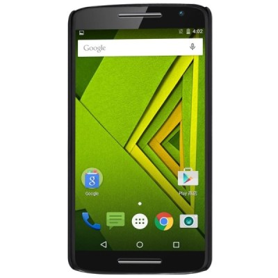 Motorola Moto X Play Nillkin Frosted Shield juodas plastikinis dėklas + apsauginė ekrano plėvelė / Priedai.lt