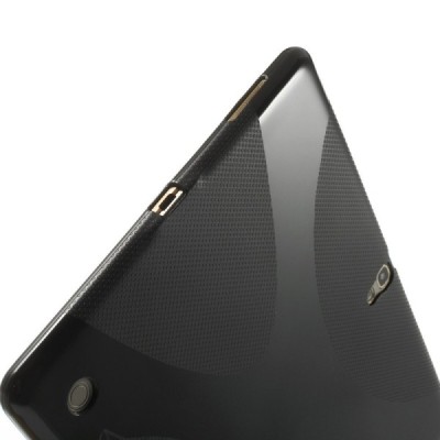 Samsung Galaxy Tab S 10.5 (T805, T800) kieto silikono TPU juodas dėklas - nugarėlė / Priedai.lt