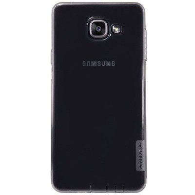 Samsung Galaxy A5 (2016) A510 Nillkin Nature plonas skaidrus (permatomas) silikoninis TPU pilkas dėklas / Priedai.lt