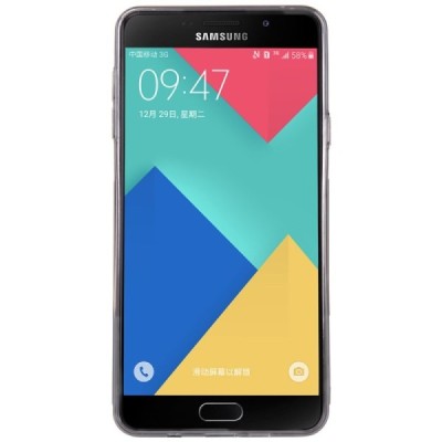 Samsung Galaxy A5 (2016) A510 Nillkin Nature plonas skaidrus (permatomas) silikoninis TPU pilkas dėklas / Priedai.lt