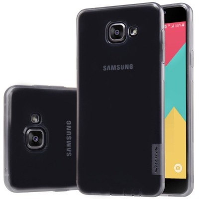 Samsung Galaxy A5 (2016) A510 Nillkin Nature plonas skaidrus (permatomas) silikoninis TPU pilkas dėklas / Priedai.lt